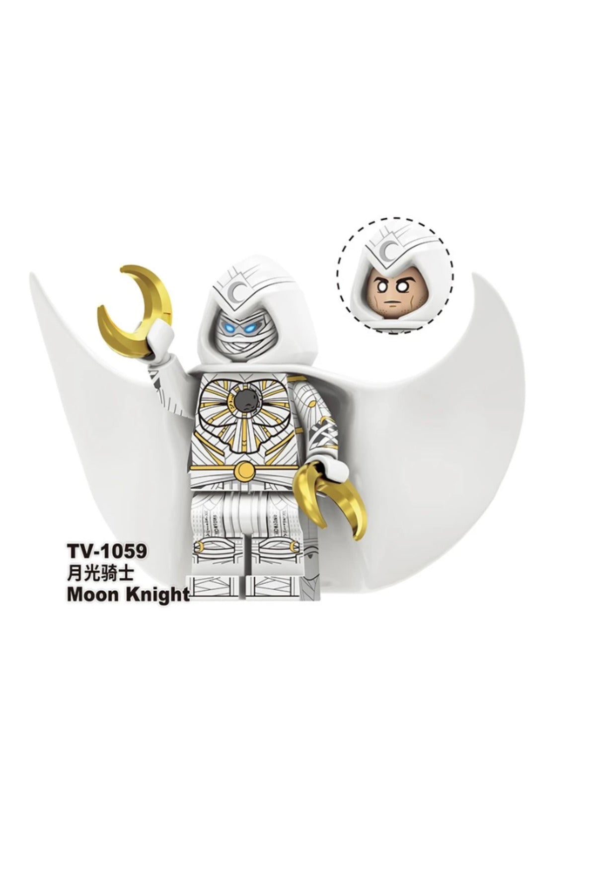 Moon Knight Marc Spector Figür Yapı Blok Süper Kahraman Oyuncak