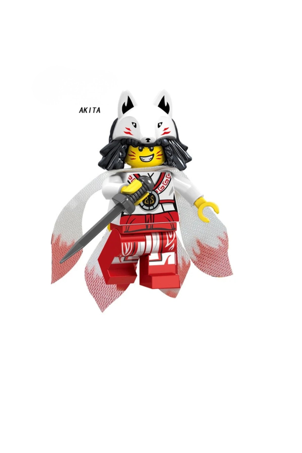 Ninja Akita Kurt İnsan Figür Yapı Blok Oyuncak(Custom Özel Tasarım)