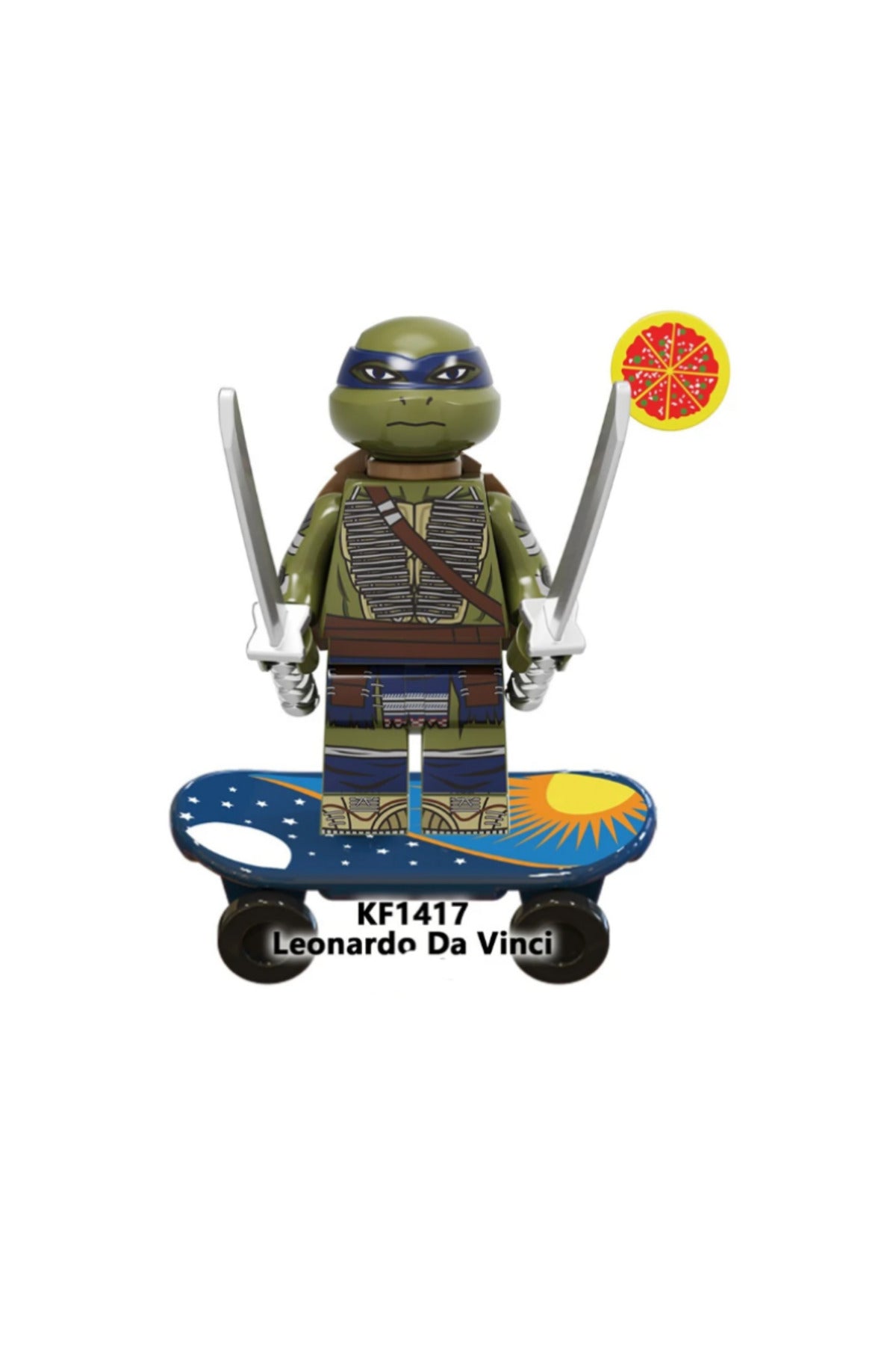 Leonardo Da Vinci Ninja Kaplumbağalar TMNT Figür Yapı Blok Oyuncak(Custom Model)
