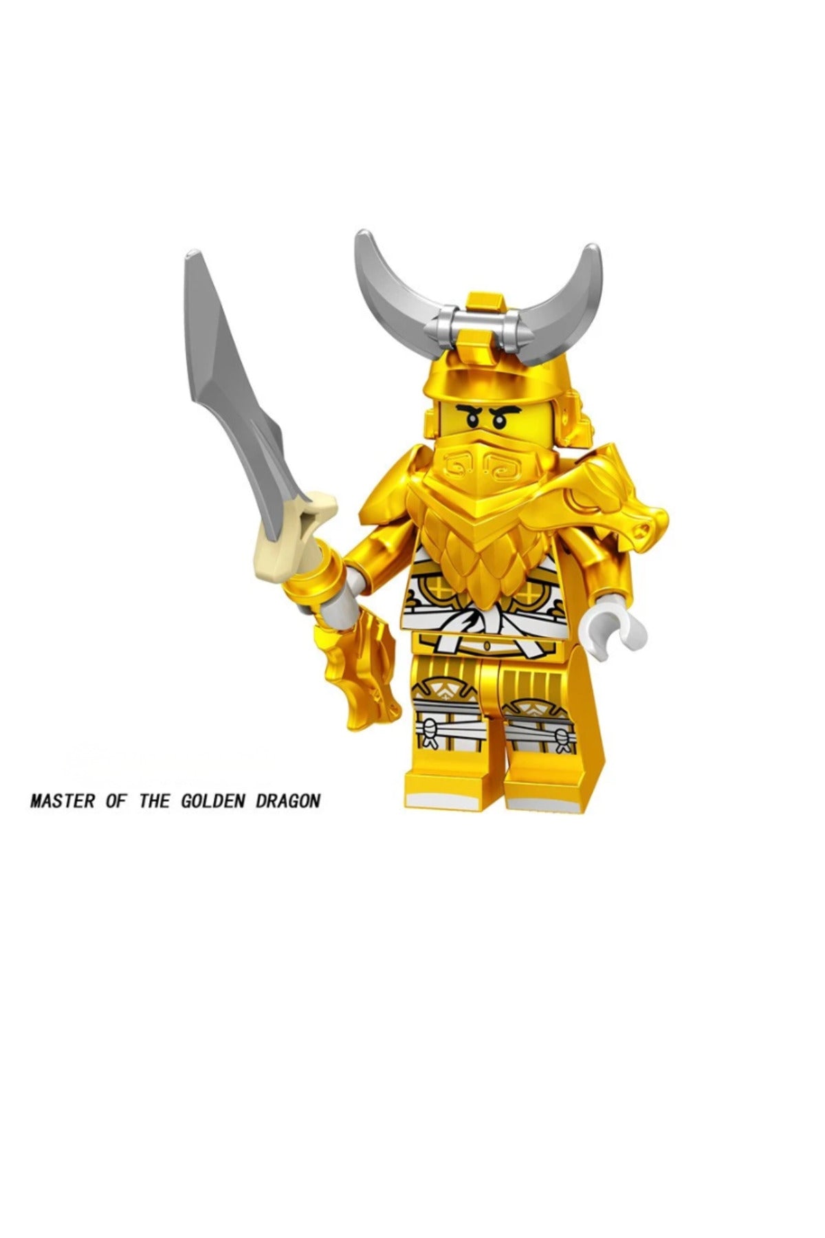Ninja Sensei Wu Altın Ejderha Ustası Hunted Figür Yapı Blok Oyuncak(Custom Model)