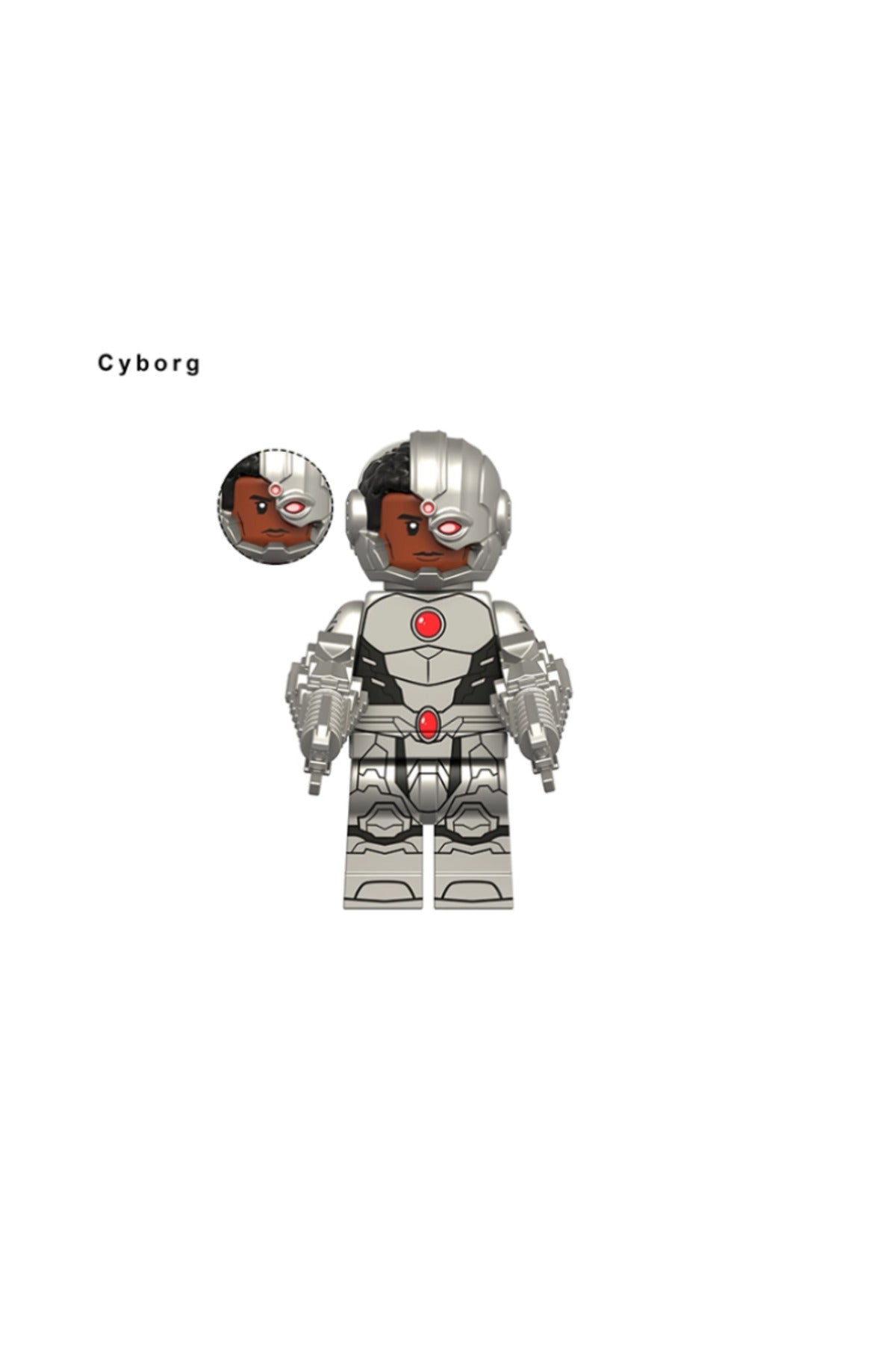 Cyborg Victor Stone Justice League Figür Yapı Blok Oyuncak(Custom Model)