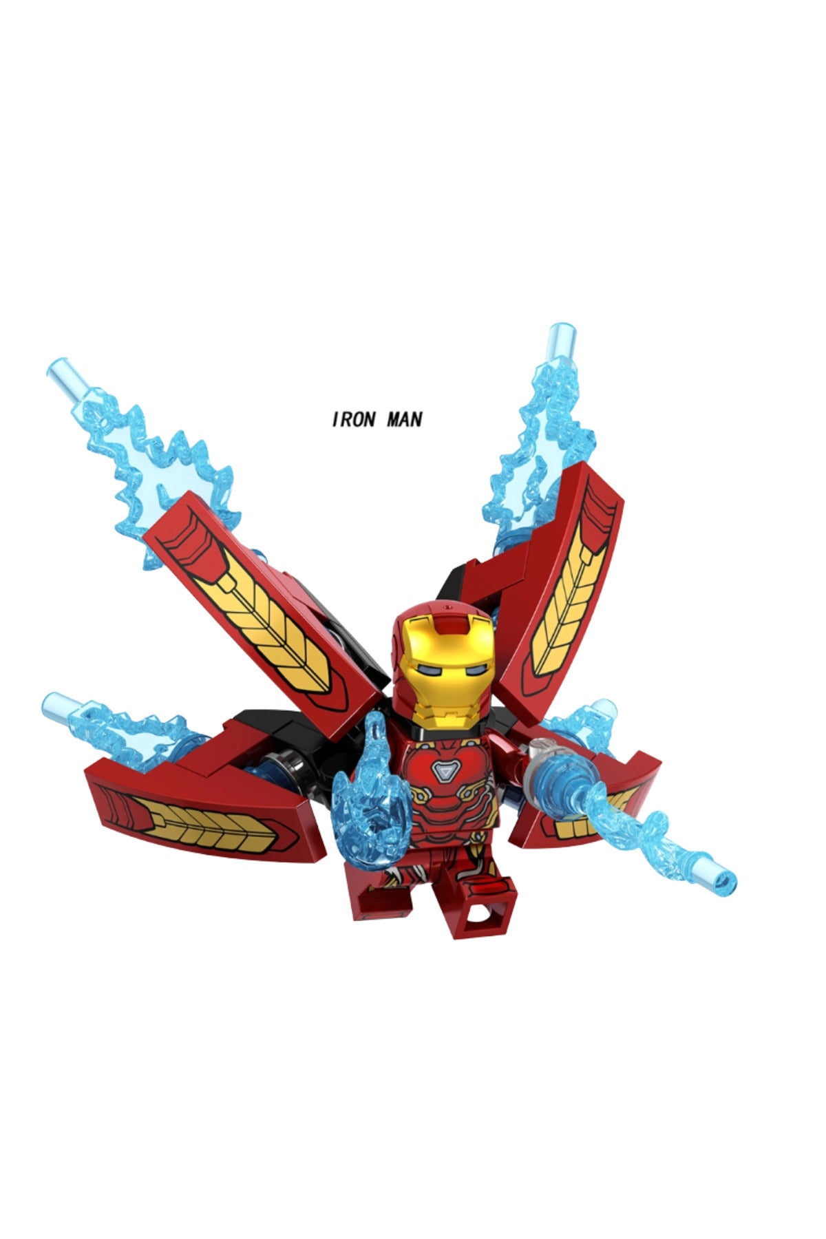 Iron Man Infinity War Figür Yapı Blok Süper Kahraman Oyuncak(Ekstra Aksesuarlı Model)