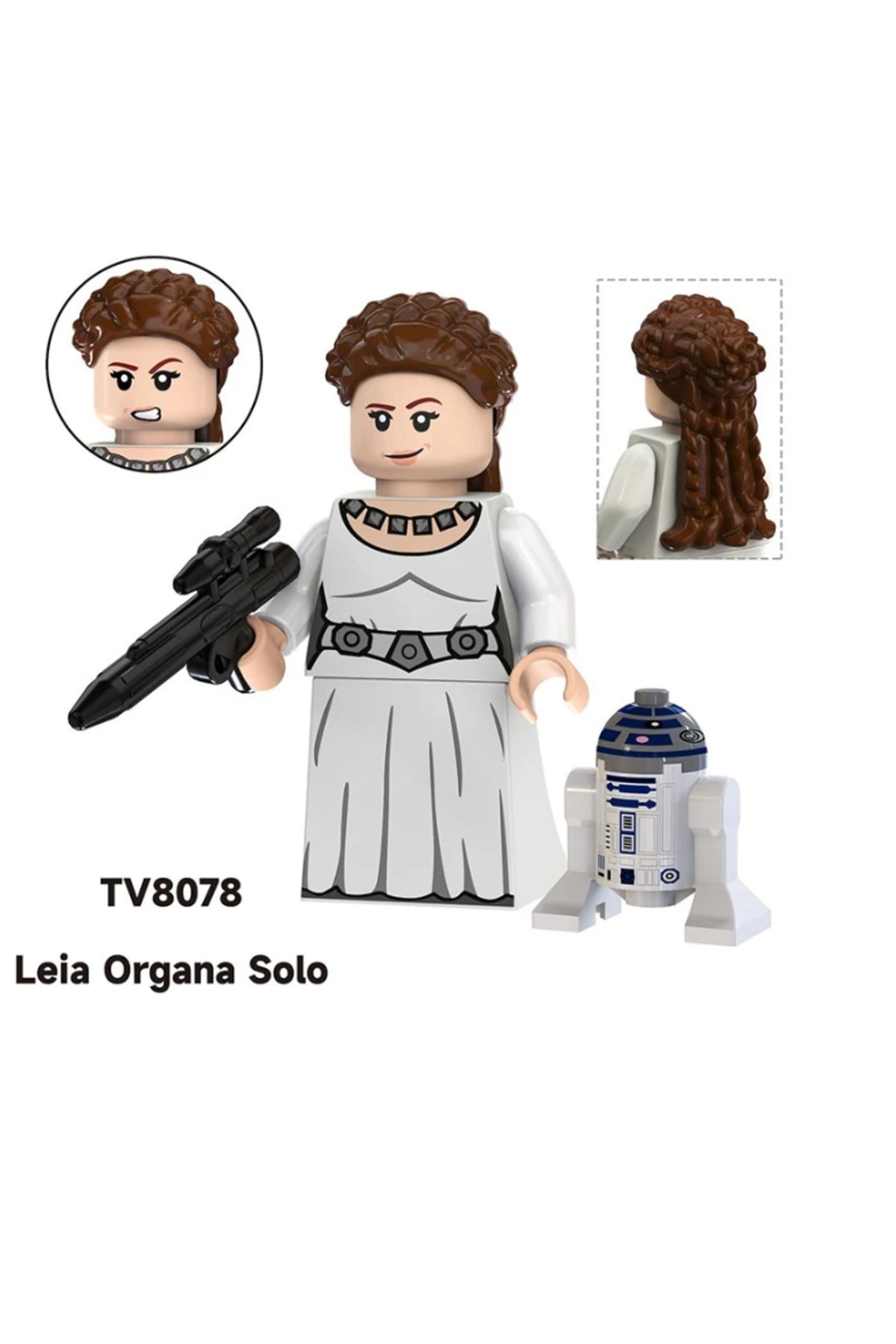 Prenses Leia Organa Solo A New Hope Figür Yapı Blok Oyuncak(Custom Model)