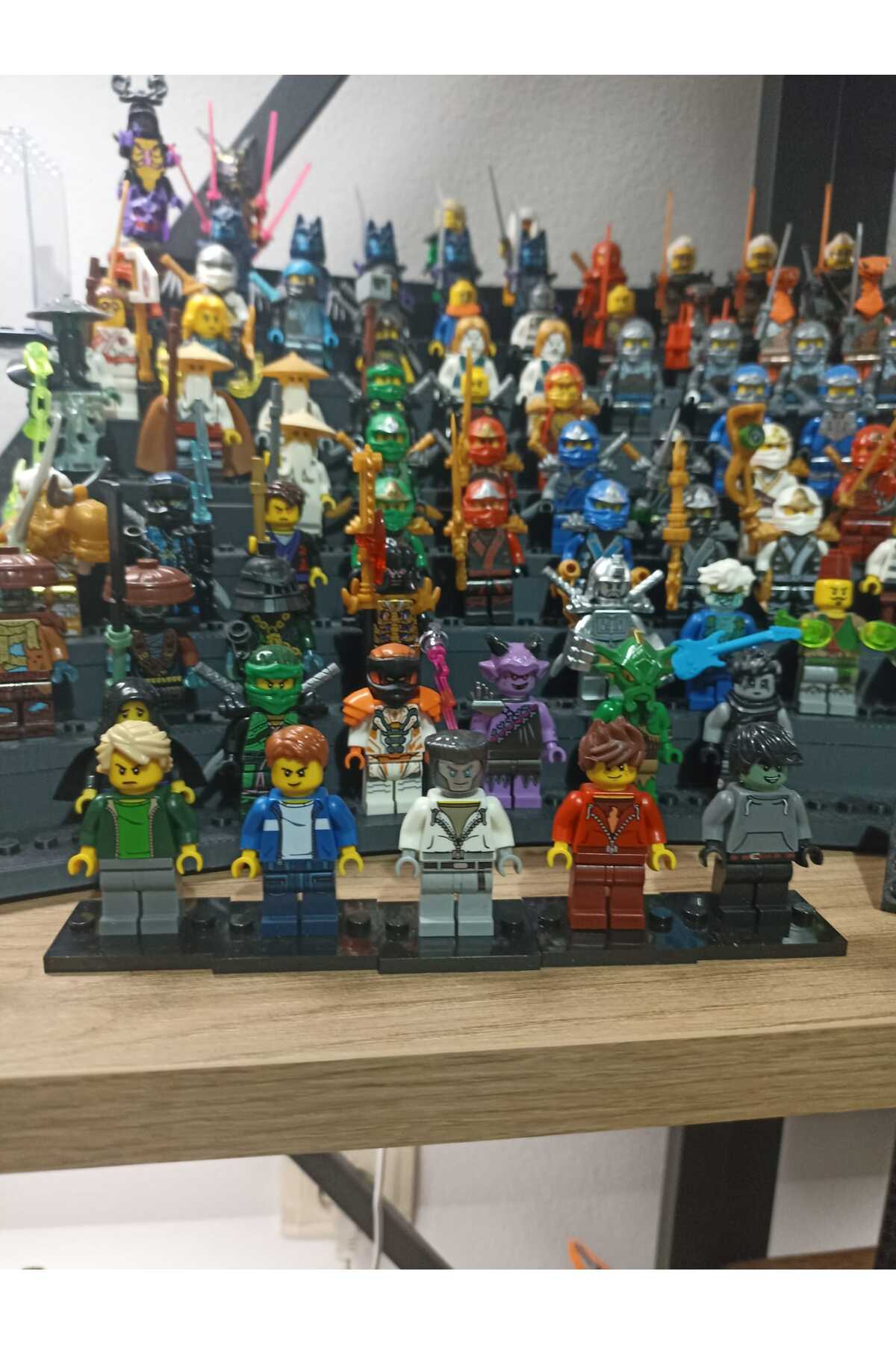 Ninja Casual Set Lloyd Kai Zane Jay Cole Figür Yapı Blok Oyuncak(Custom Özel Tasarım Set)