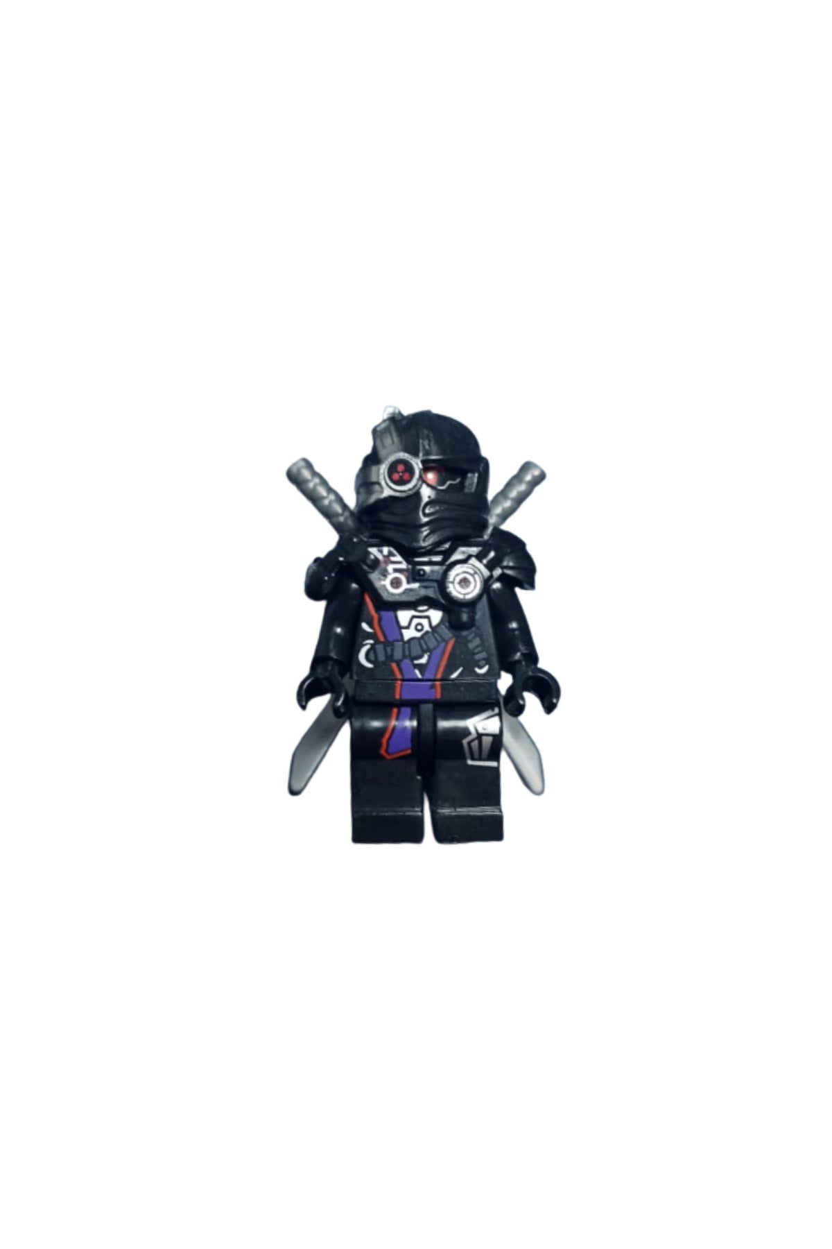 Ninja General Cryptor Rebooted Siyah Nindroid Figür Yapı Blok Oyuncak(Custom Özel Tasarım)