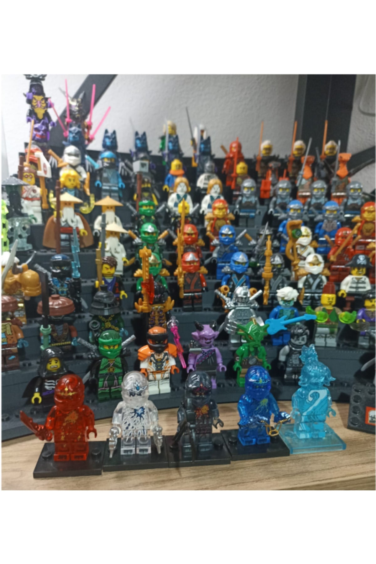 Ninja Clear Nrg Set Kai Zane Jay Cole Nya Figür Yapı Blok Oyuncak(Custom Özel Tasarım)