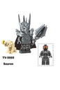 Sauron LOTR Figür Yapı Blok Oyuncak(Custom Özel Tasarım Minik Figürlü Paket,Alev Yüzlü + Gollum Hediyeli)