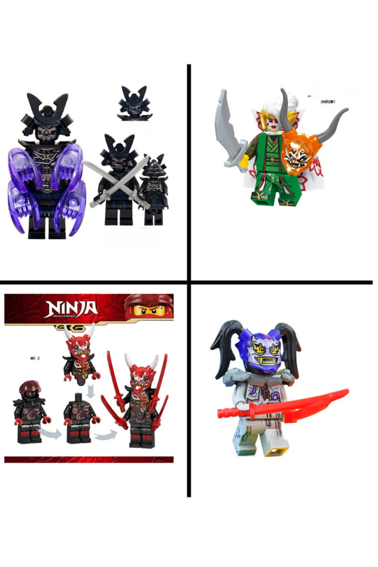 Ninja Lord Garmadon Resurrected Mr E Oni Oni Harumi Prenses Harumi Son of Garmadon Set Figür Yapı Blok Oyuncak(Custom Özel Ta