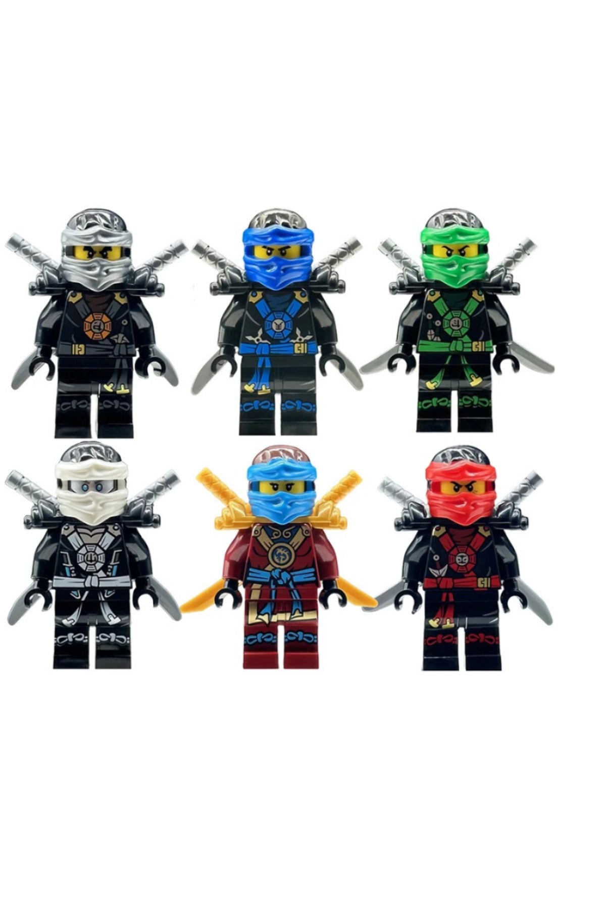 Ninja Lloyd Kai Zane Jay Cole Nya Set Deepstone Figür Yapı Blok Oyuncak(Custom Özel Tasarım)