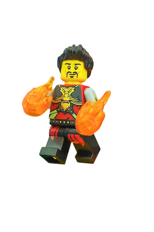 Ninja Ray Ateş Element Ustası Hands of Time Figür Yapı Blok Oyuncak(Custom Özel Tasarım)