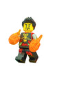 Ninja Ray Ateş Element Ustası Hands of Time Figür Yapı Blok Oyuncak(Custom Özel Tasarım)