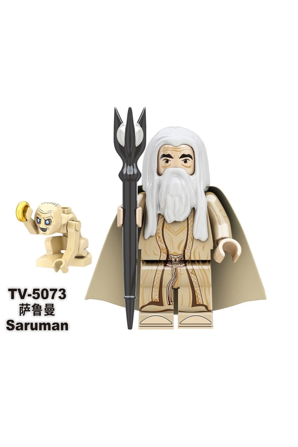 Saruman LOTR Yüzük Kardeşliği Figür Yapı Blok Oyuncak(Custom Özel Tasarım Minik Figürlü Paket)