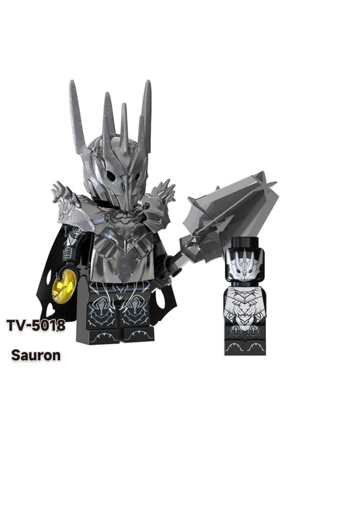 Sauron LOTR Figür Yapı Blok Oyuncak(Custom Özel Tasarım Minik Figürlü Paket)