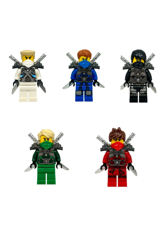Ninja Lloyd Kai Zane Jay Cole Stone Armor Set Figür Yapı Blok Oyuncak(Custom Özel Tasarım)