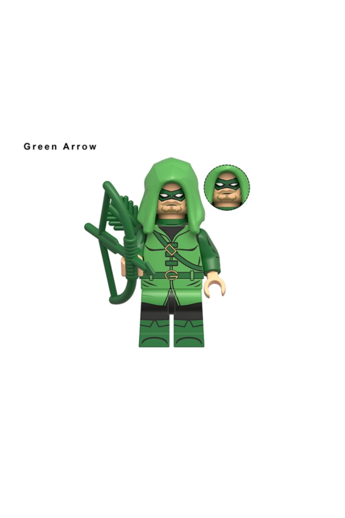 Green Arrow Oliver Queen DC Comics Figür Yapı Blok Oyuncak(Custom Model)