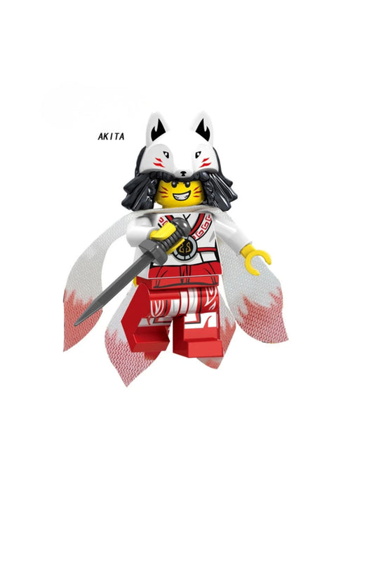 Ninja Akita Kurt İnsan Figür Yapı Blok Oyuncak(Custom Özel Tasarım)