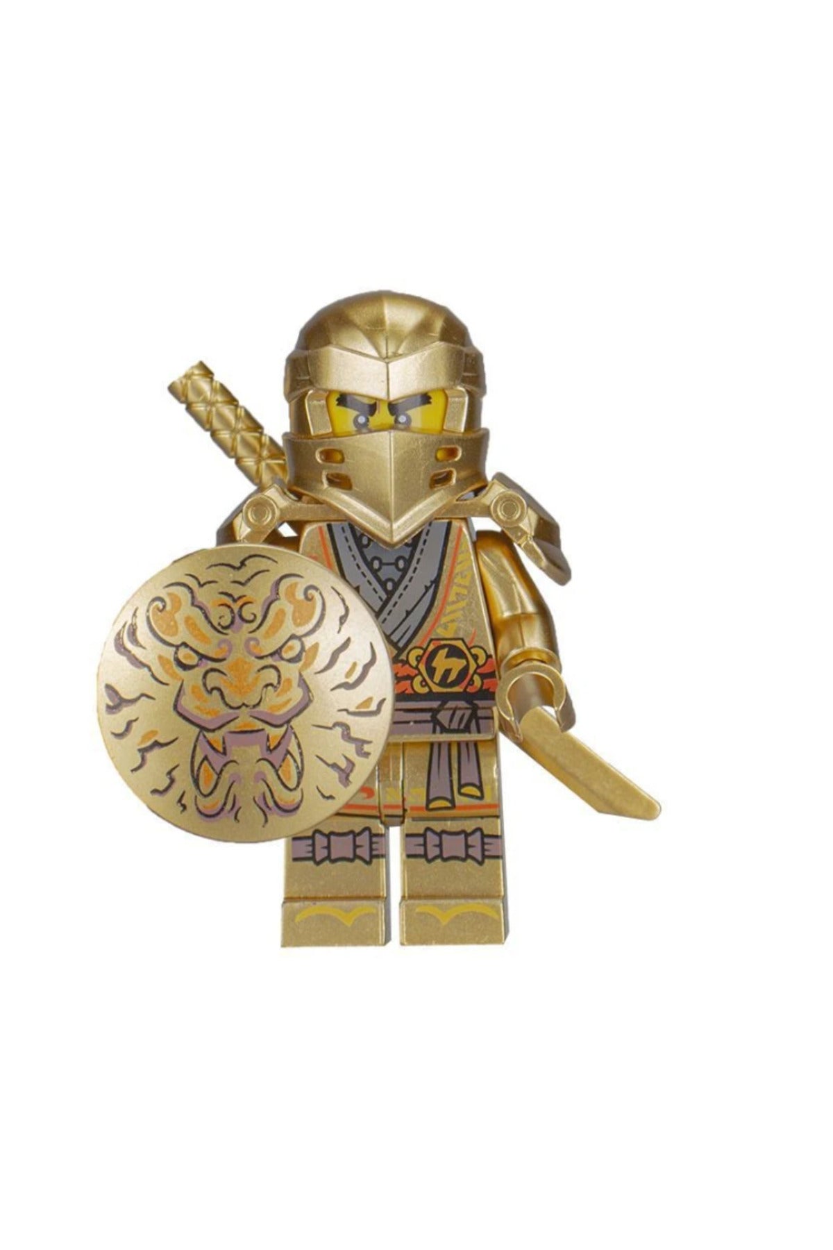 Ninja Golden Hero Cole Master of the Mountain Suit Figür Yapı Blok Oyuncak(Custom Özel Tasarım)