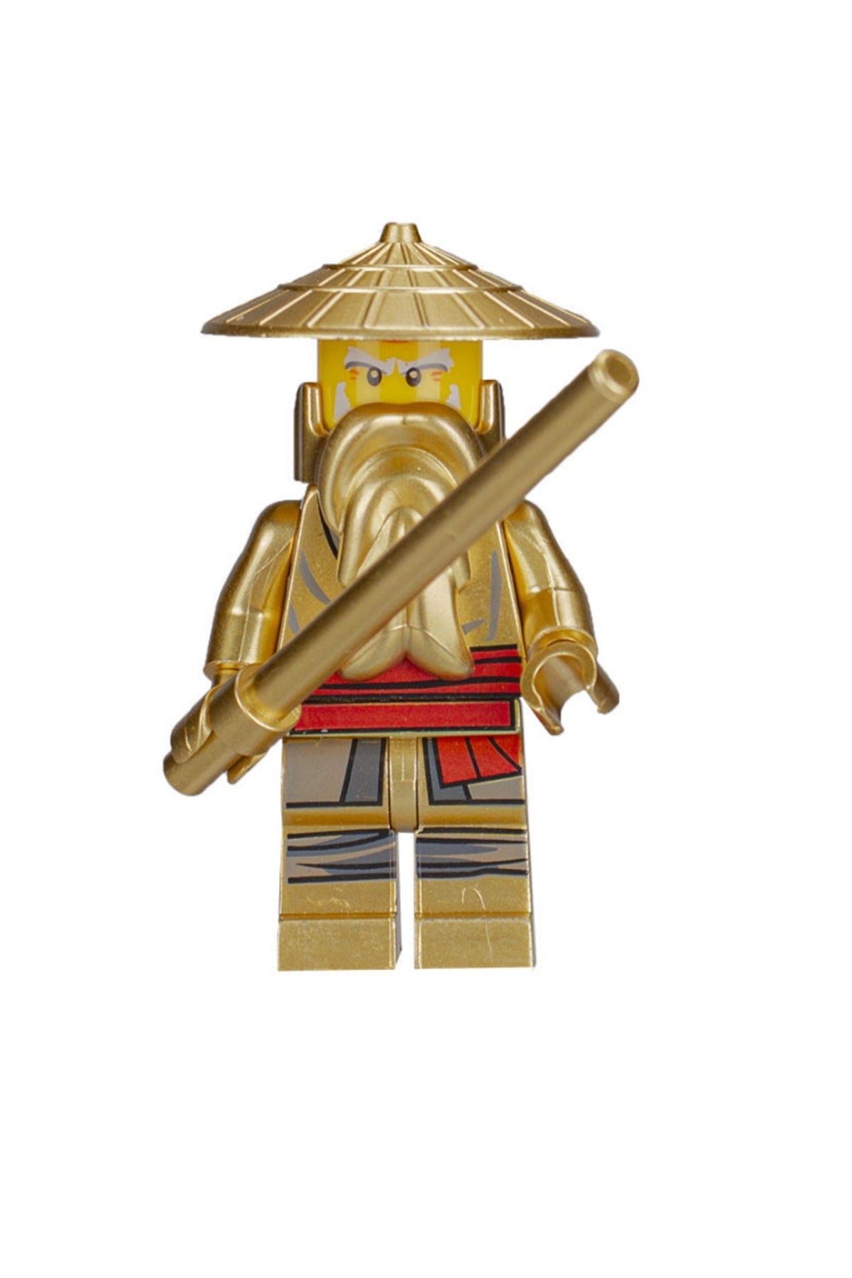 Ninja Golden Hero Sensei Wu Suit Master of the Mountain Figür Yapı Blok Oyuncak(Custom Özel Tasarım)