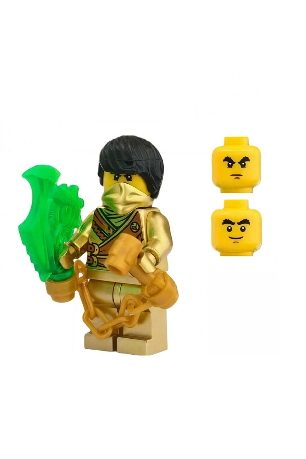 Ninja Cole Golden Techno Suit Figür Yapı Blok Oyuncak(Custom Özel Tasarım)