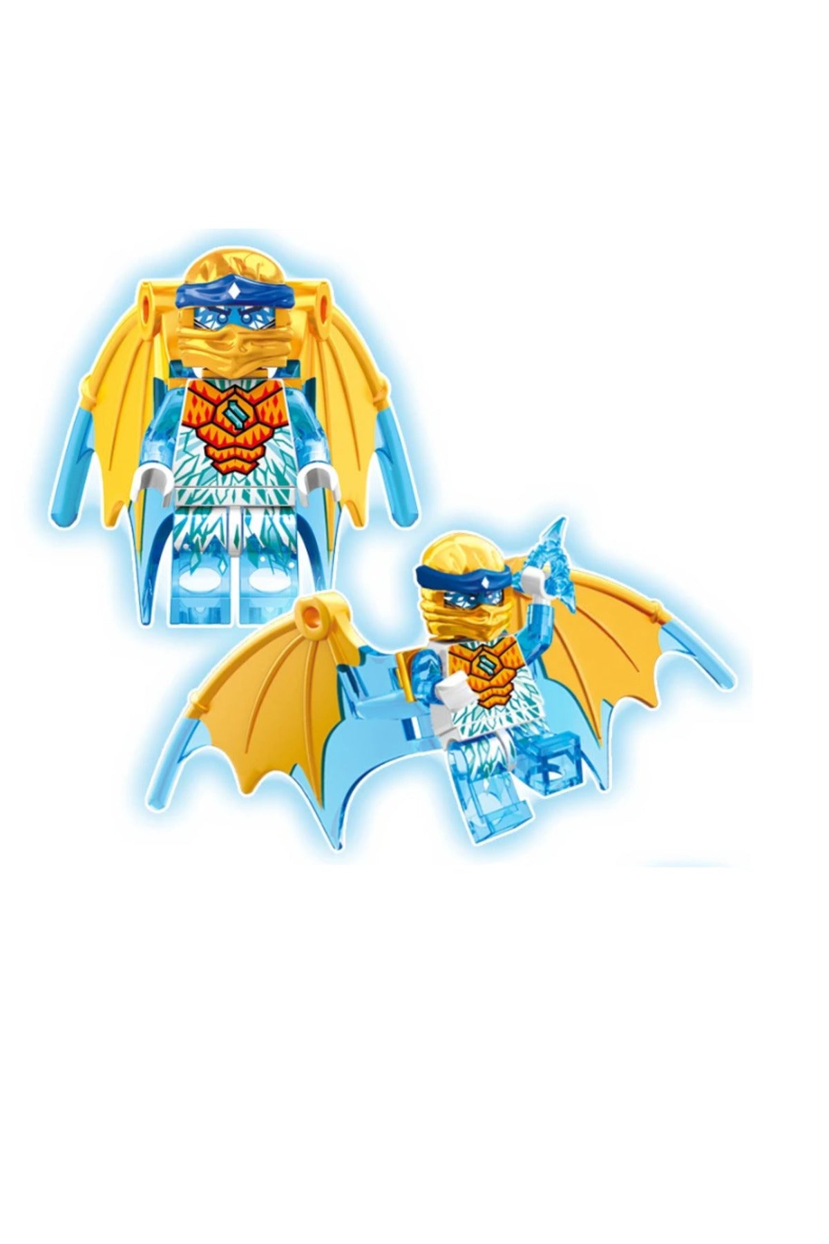 Ninja Zane Ejderha Formu v2 Crystalized Figür Yapı Blok Oyuncak(Custom Özel Tasarım)