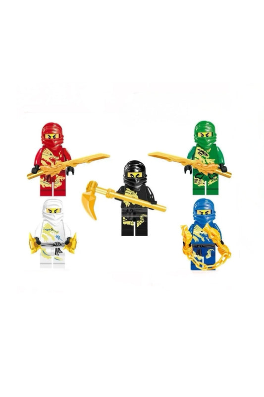 Ninja Lloyd(Pilot Kask) Kai Zane Jay Cole Set DX Suit Figür Yapı Blok Oyuncak(Custom Özel Tasarım)