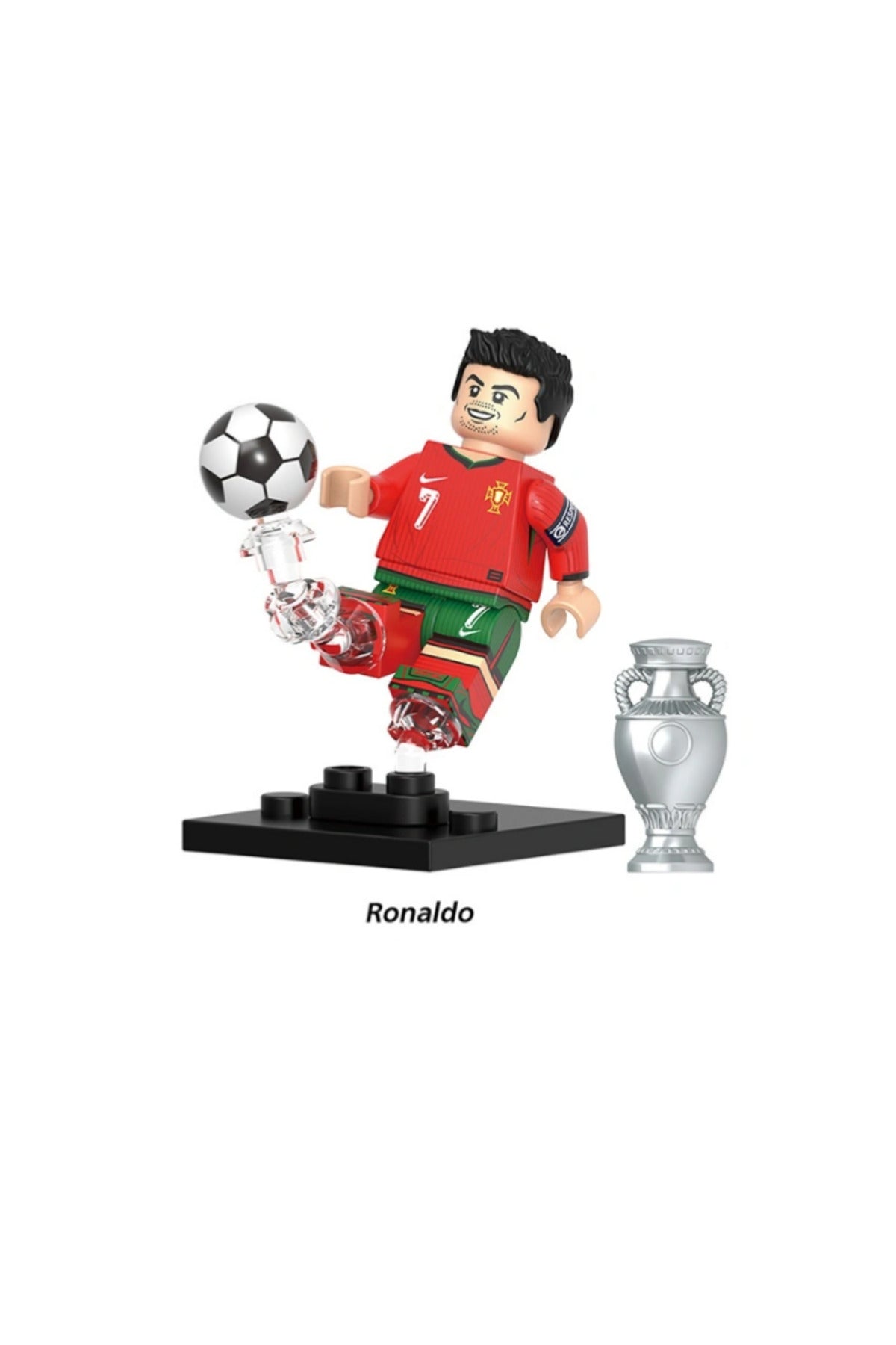 Cristiano Ronaldo Portekiz Milli Takım 7 Numara Figür Yapı Blok Oyuncak(Custom Model)