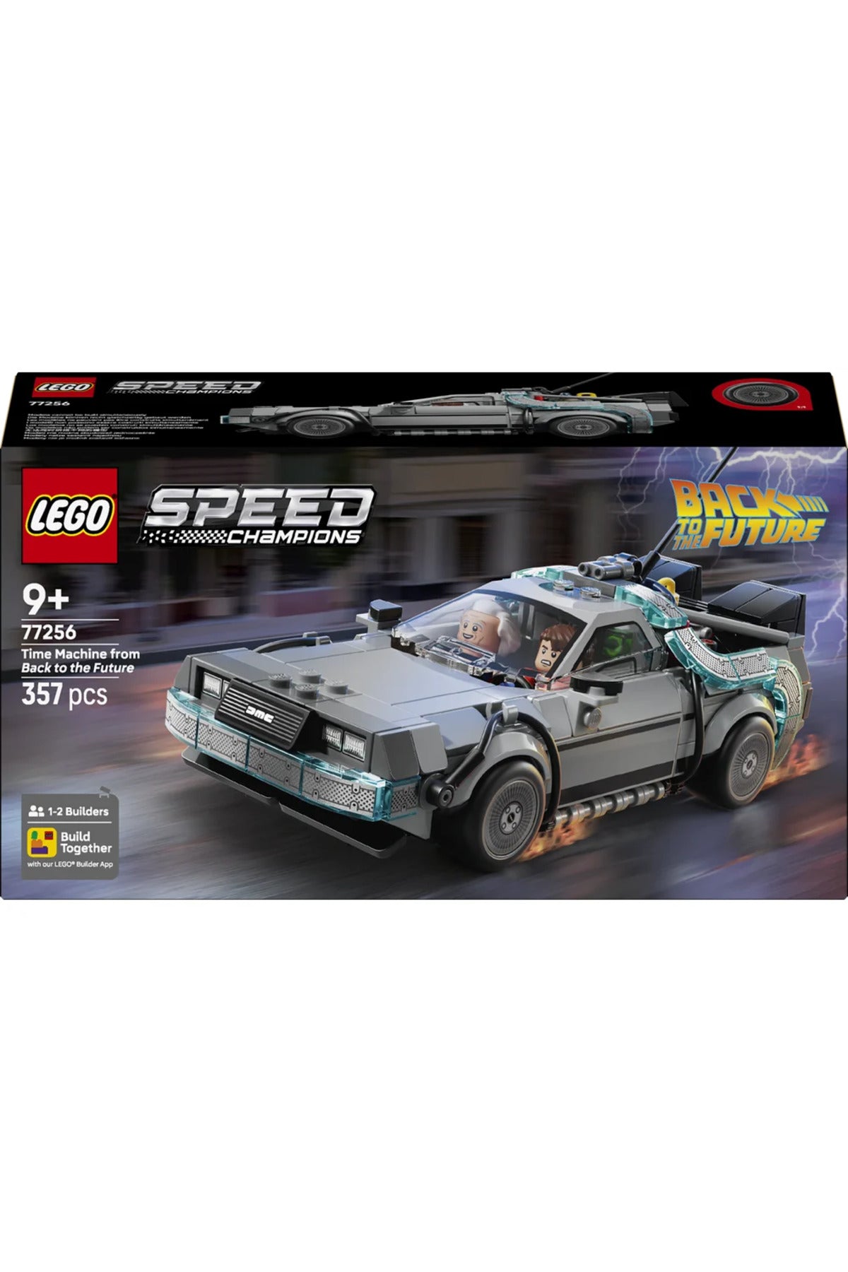 ® Speed Champions Geleceğe Dönüş’ten Zaman Makinesi 77256 - 9+ için Oyuncak Yapım Seti (357P)