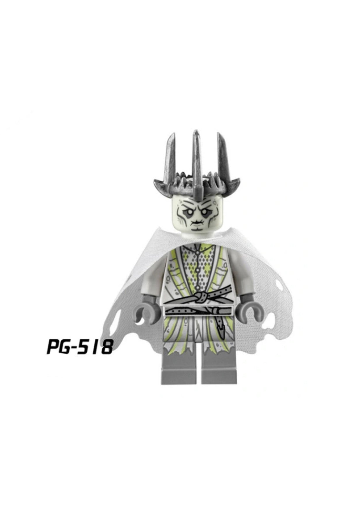 Witch King of Angmar Nazgul Beyaz LOTR Figür Yapı Blok Oyuncak(Custom Özel Tasarım Minik Figürlü Paket)