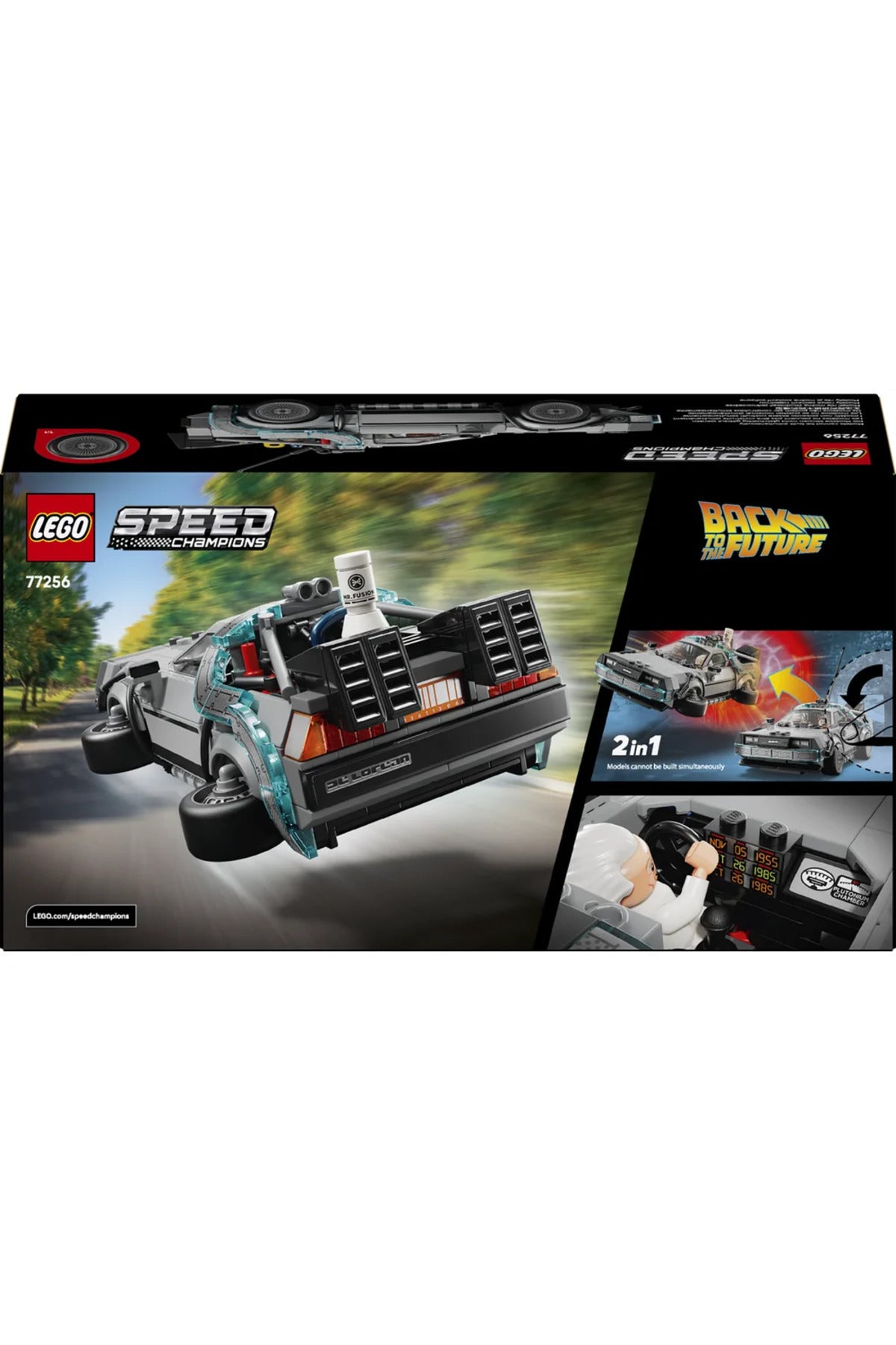® Speed Champions Geleceğe Dönüş’ten Zaman Makinesi 77256 - 9+ için Oyuncak Yapım Seti (357P)