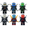 Ninja Lloyd Kai Zane Jay Cole Nya Set Deepstone Figür Yapı Blok Oyuncak(Custom Özel Tasarım)