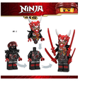 Ninja Mr E Sons of Garmadon Oni Figür Yapı Blok Oyuncak(Custom Özel Tasarım İntikam Maskeli ) YAMANS Ninja Mr E Sons of Garmadon Oni Figür Yapı Blok Oyuncak(Custom Özel Tasarım İntikam Maskeli )